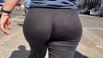 Candid Video Of A Woman With A Big Butt Getting Wedgied On The Streets