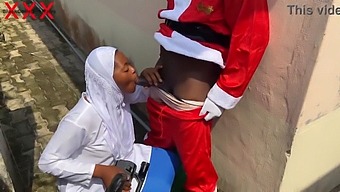 Santa And Hijabi Babe Have Passionate Christmas Sex. Subscribe For More.