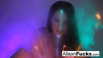 Alison Tyler, The Sultry Busty Vixen, In A Captivating Disco Ball Setting