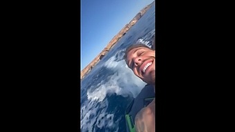 My Brazilian Buddy Gets An Amazing Ride On The Jet Ski With Chris Diamond