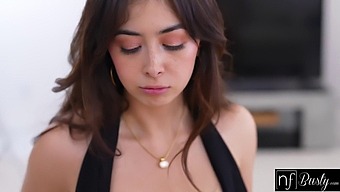 Chloe Surreal'S Dress Highlights Her Ample Bosom In Hd Porn Video