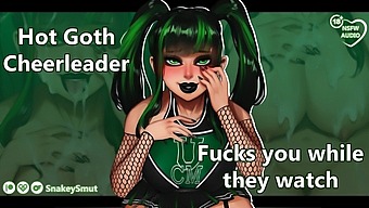 Amateur Goth Cheerleader'S Pov Sex Scene With Squad