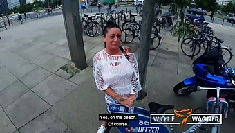 Pov Video Of Adrienne Kiss Sucking Outdoors In Berlin