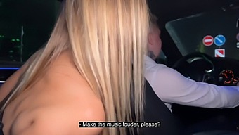 Passionate Couple Engages In Oral And Anal Sex In A Public Taxi With A Stunning Teen