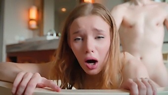 Russian Step Sister Caught In The Bathroom By Amateur