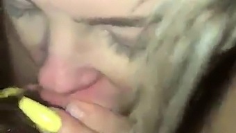 Watch A Stunning Blonde Girlfriend'S Oral Skills In Action