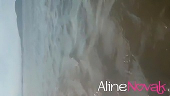 Busty Blonde Sunbathing On The Beach Gets Unexpected Surprise - Alinenovak.Com.Br
