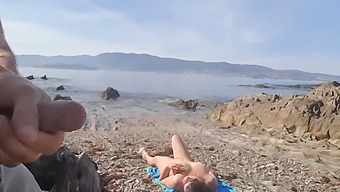 A Couple Indulges In Exhibitionism At A Beach, Leading To Oral Pleasure