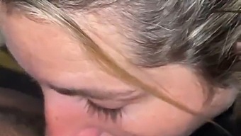 Blonde Girlfriend Pleasures Rich Mom With Deepthroat Blowjob