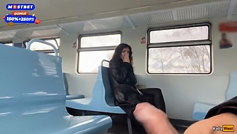 Public Train Adventure With A Stranger Results In A Steamy Cumwalk