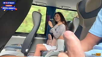 Public Cock Jerking Off On A Bus In Front Of Everyone – Katty West’s Daring Act