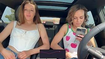 Nadia Foxx And Serenity Cox’s Public Vibrator Use And Strong Orgasms